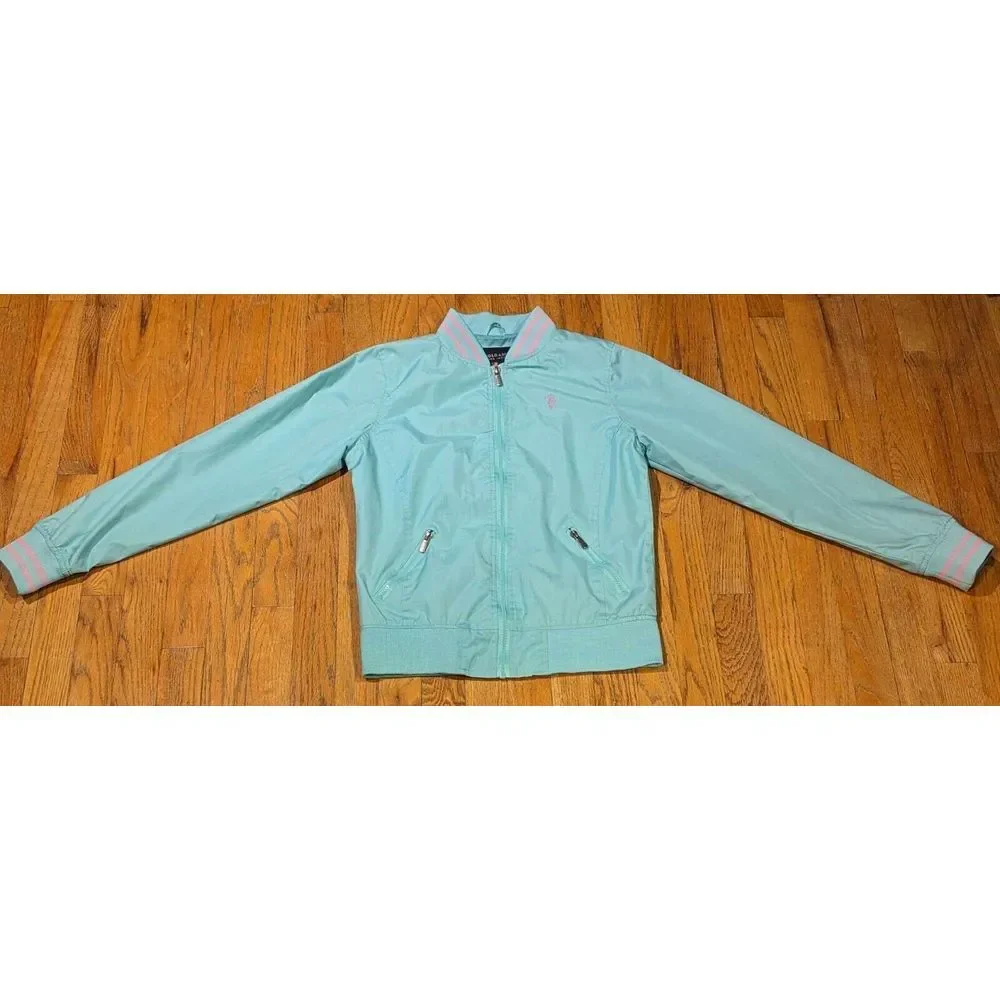 US Polo Assn Women Essential Windbreaker‎ Jacket Size Small Varsity